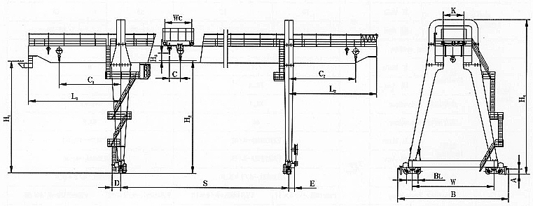 10 ton gantry crane