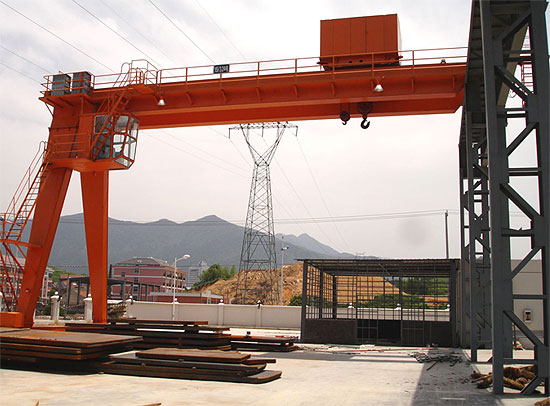 doubele girder semi gantry crane